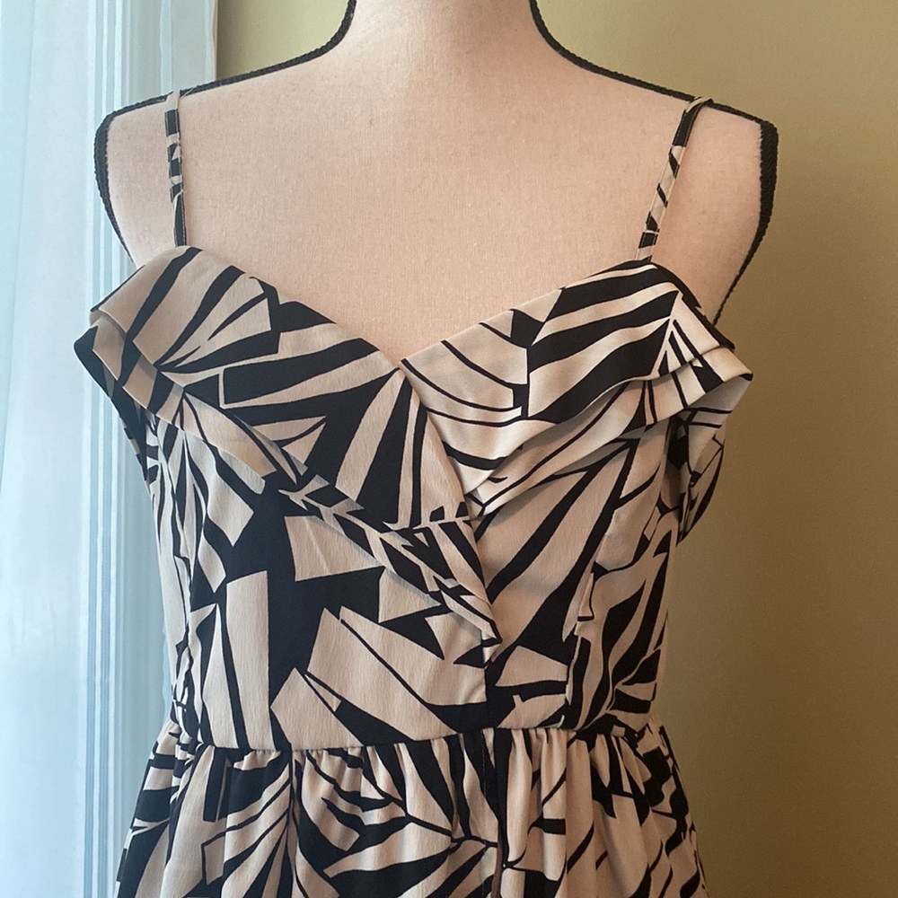 Billabong tropical zebra print Summer dress
